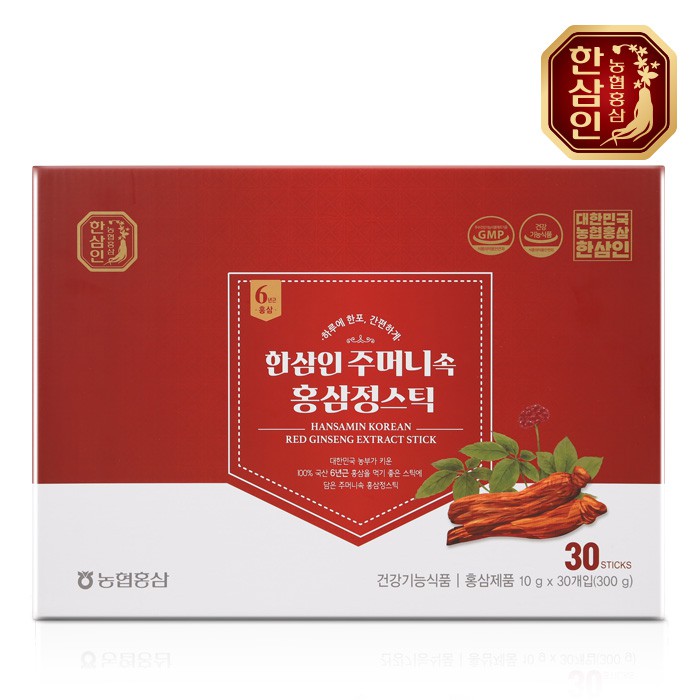 [한삼인] 주머니속 홍삼정스틱 10g X 30포 상품이미지