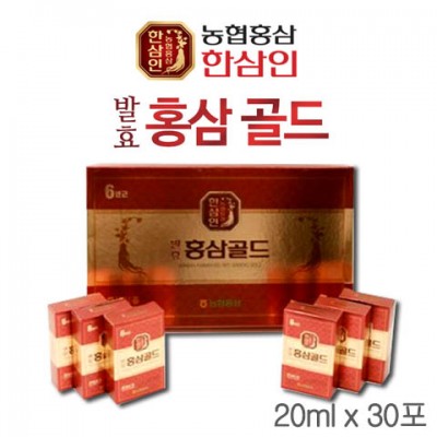 [한삼인] 발효홍삼골드 20ml x 30포 상품이미지
