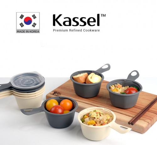 카셀 [Kassel] 국내생산 퓨어린 다용도(햇밥용기 레저용) 손잡이 용기 275ml- 6종12p세트