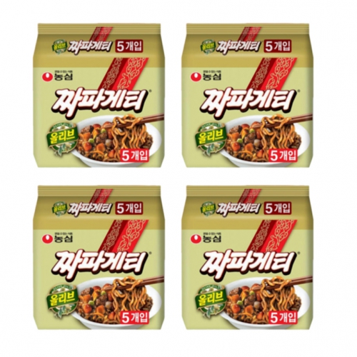 농심 올리브 짜파게티, 140g, 20개(유통기한_24년 11월 13일 까지)