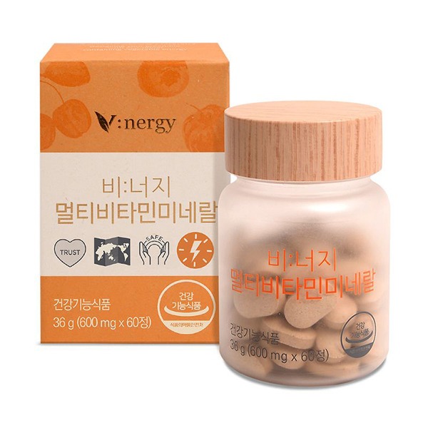 [휴럼] 비너지 비건 멀티비타민 600mg x 60정 상품이미지