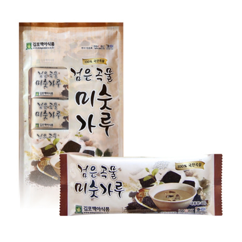 [김포맥아식품] 언제 어디서나 휴대용 국내산 검은곡물 미숫가루 스틱 40g x 20포  상품이미지