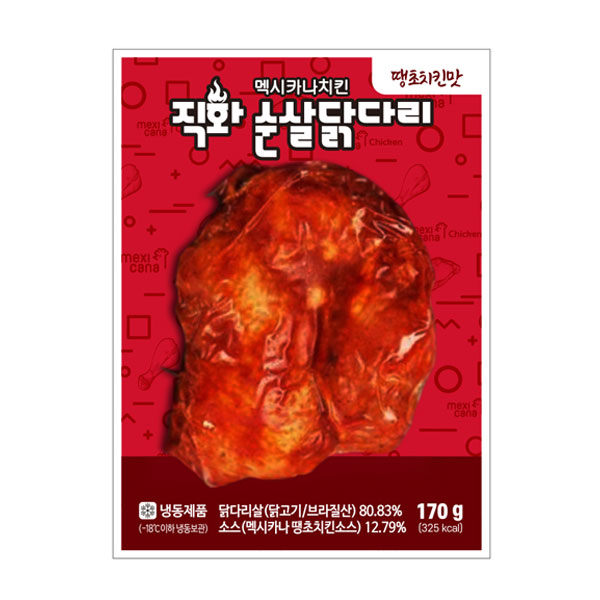 [멕시카나] 직화 순살닭다리 땡초치킨맛 170g×6팩 상품이미지