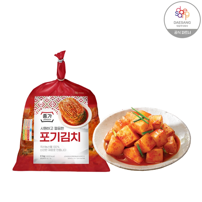 종가집 포기김치 4kg+깍두기3kg 상품이미지