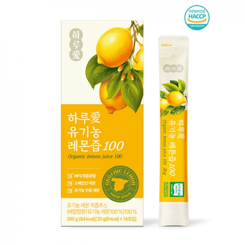  하루愛 유기농 레몬즙 100(14포 x 6박스)