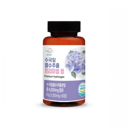 [순수한줌] 수국잎 열수추출 프리미엄 정 1000mg x 60정