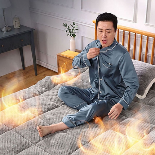 전기없이 자가발열 그래핀 발열매트 부드러운 극세사 토퍼 슈퍼싱글/퀸 택 1