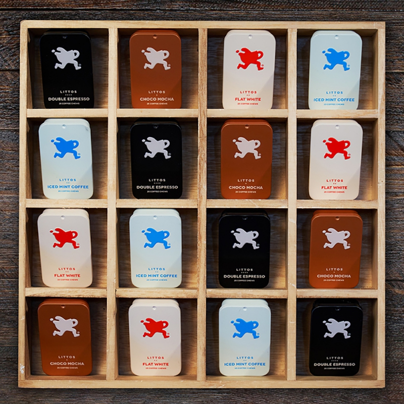 리토스 littos 씹어 먹는 커피츄 4가지 맛별로 대용량 고급 선물 포장 15g X 4통 X 4박스 상품이미지