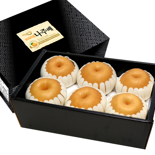 프리미엄 비단고을 나주 배 5kg~7.5kg 부직포 3중 포장 선물 세트 상품이미지