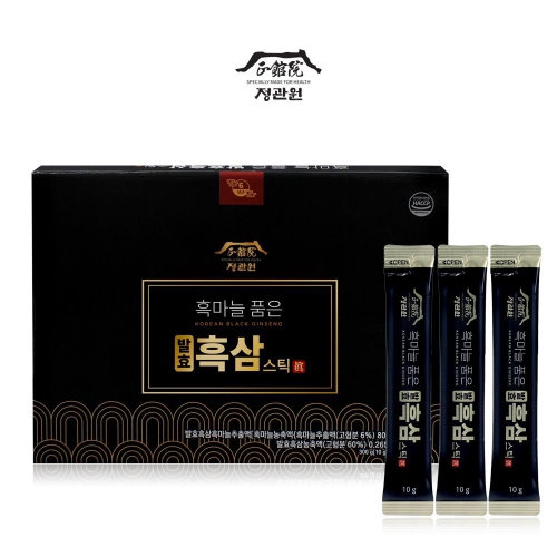 정관원 흑마늘 품은 발효 흑삼 스틱진 (眞) 10ml x 30포 쇼핑백 증정