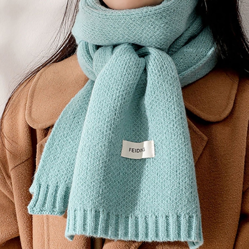 [1+1] 포근하고 따뜻한 남녀 공용 패션 코디 컬러 니트 머플러
