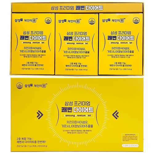 삼성FNB 프리미엄 쾌변 다이어트 7g x 20포 X 3EA 건강기능식품