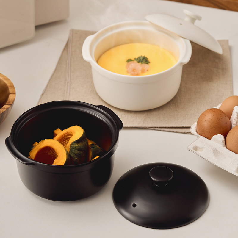 [바겐슈타이거] 세라믹 미니토프(계란찜) 매트화이트 상품이미지