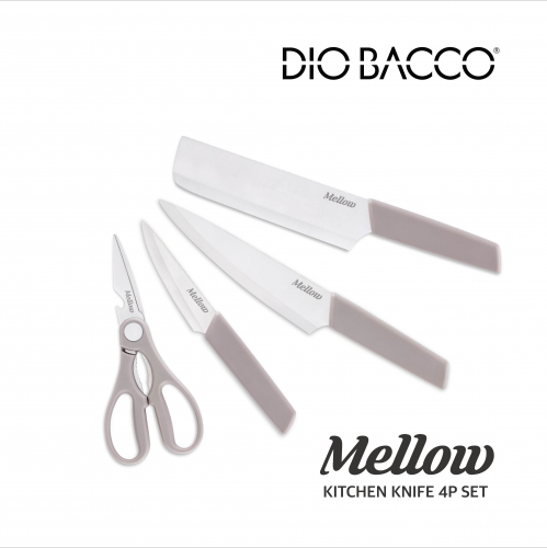 [디오바코] 멜로우 칼 4종세트(중식도/식도/과도/가위)