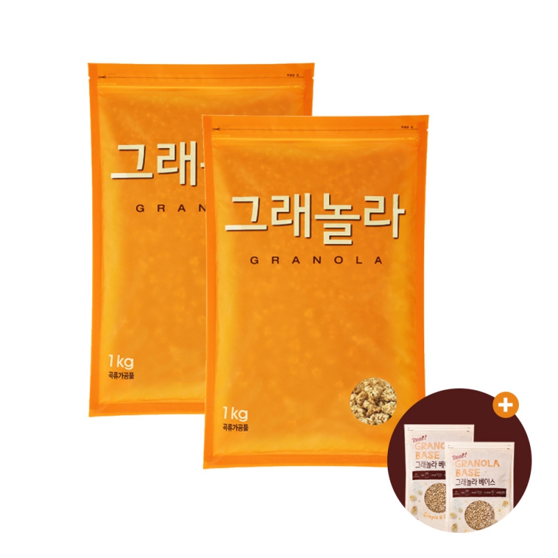 [동서] 그래놀라 1kg x 2봉 + 사은품 그래놀라 베이스 800g x 2봉 증정 상품이미지