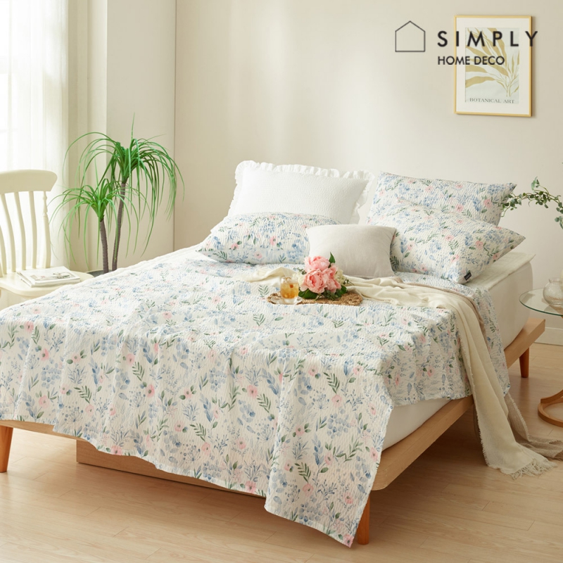 [simply home] 심플리홈 알로하 시어서커 여름 홑이불 Q 상품이미지