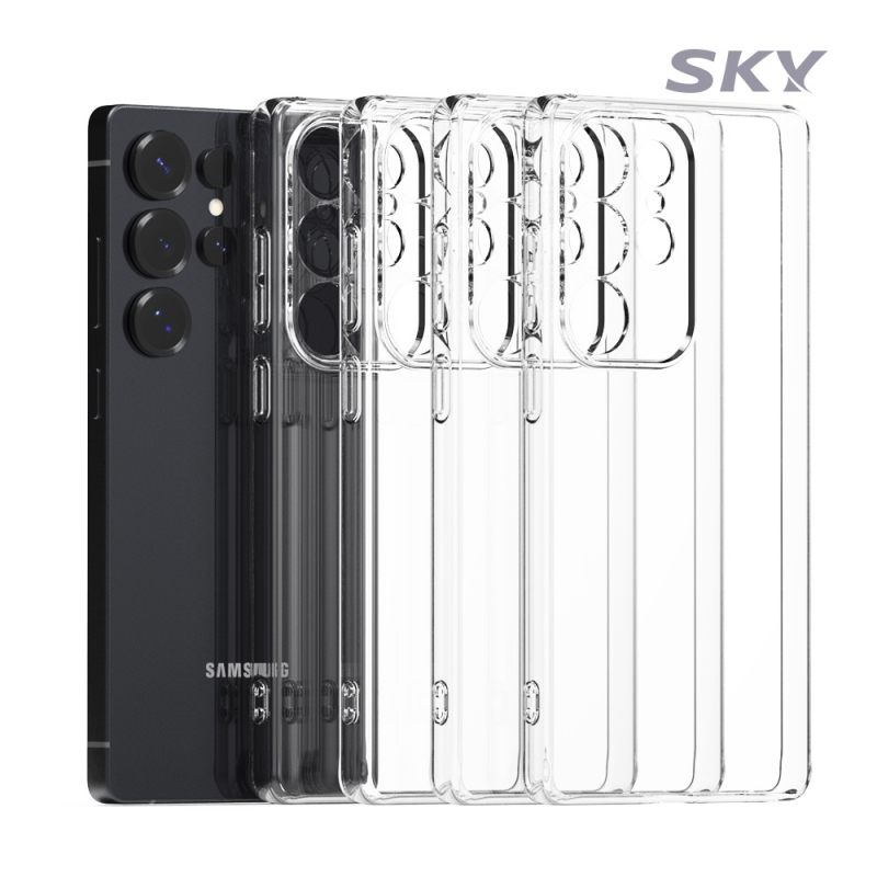 [스카이][4개입] 변색방지 투명 폰 케이스 갤럭시 S25 S24 S23 플러스 울트라 엣지/아이폰 16 15 14 프로 맥스 상품이미지