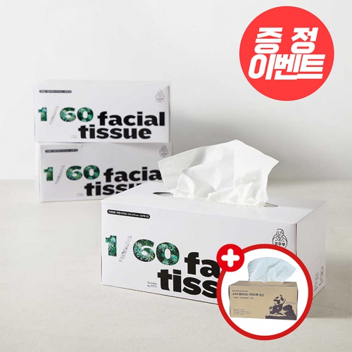 [추가증정]코주부 60분의1그루 미용사각티슈 180매 24갑+(증정)코주부 뽑아쓰는 키친타월 12갑