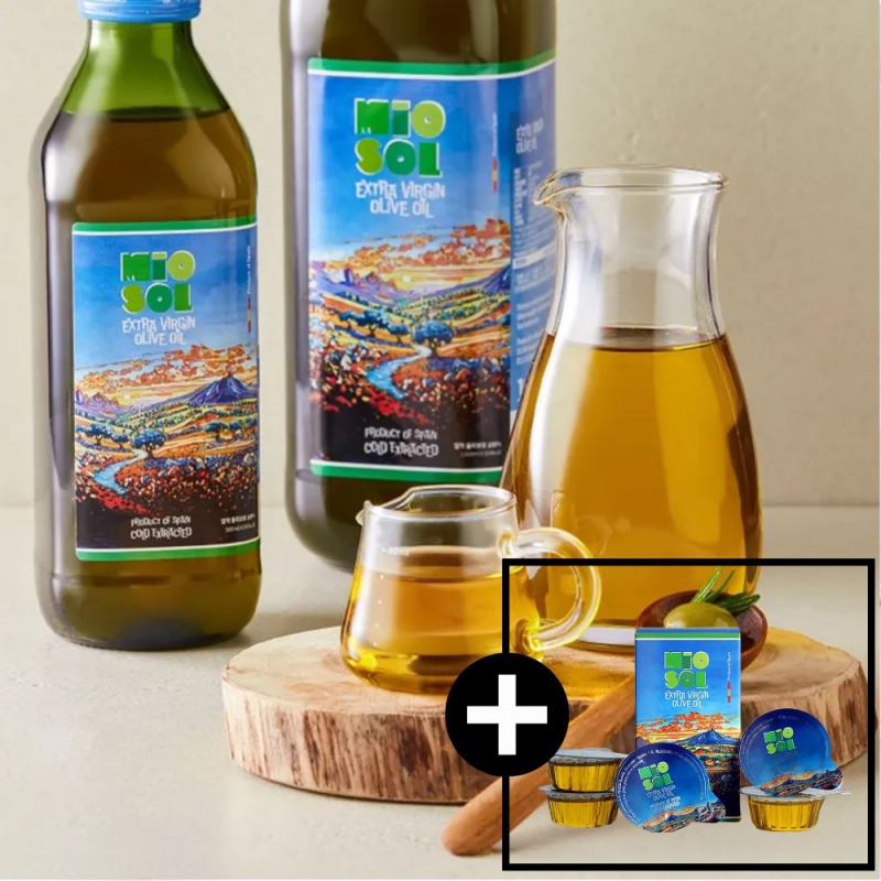 산도 0.25% 이하 스페인  냉압착 엑스트라버진 올리브유 500ml + 공복 휴대용 50ml 증정 상품이미지
