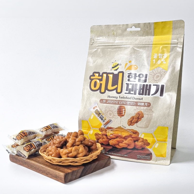 지브로와 달달 맛집 한입 허니 꽈배기 520g X 4봉 상품이미지