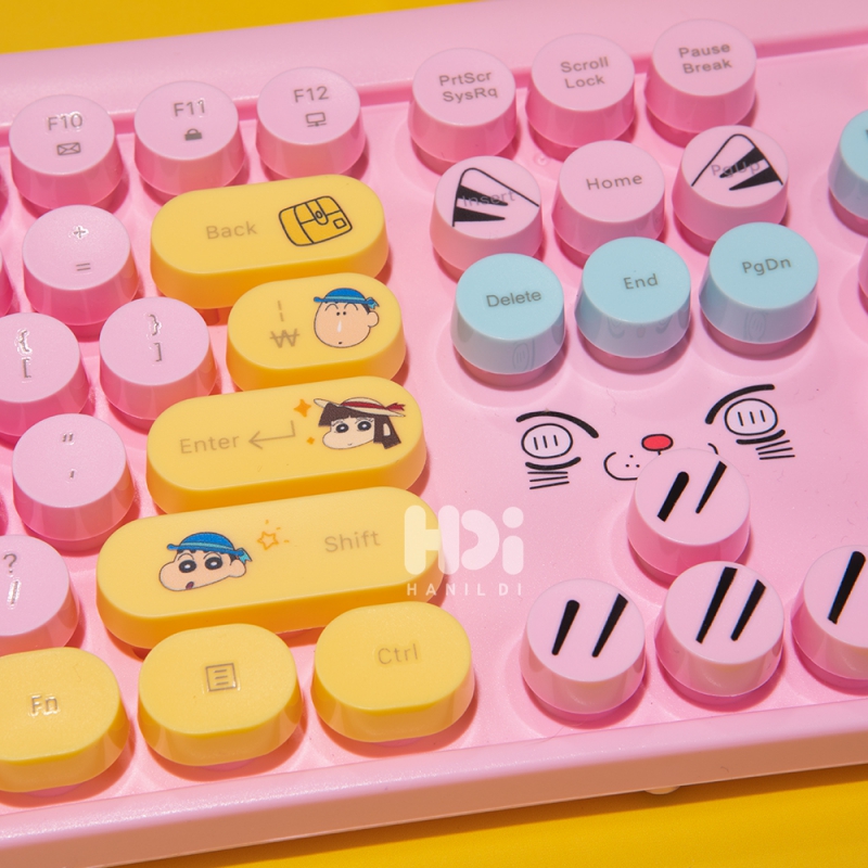 짱구 무선 키보드 유치원 저소음 멤브레인 아이패드 태블릿 (CSC-M02) 상품이미지