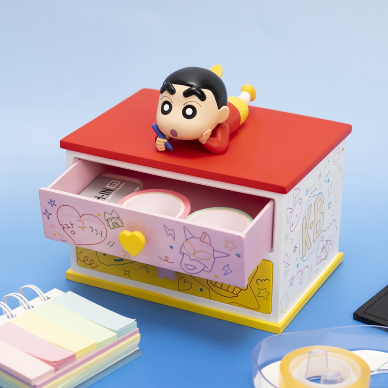 [레토] 짱구 데스크 오거나이저 책상 서랍 수납 정리함 2단 (CSC-SR01) 상품이미지