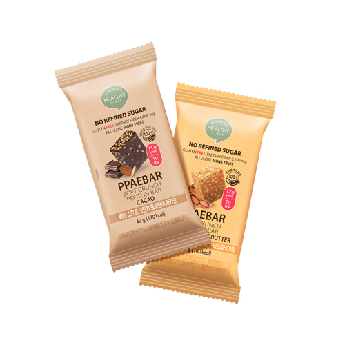 [PPAEBAR] 빼바 크런치바 스타터팩 A세트(카카오/솔티드피넛버터 각3개입 총6개입) 상품이미지