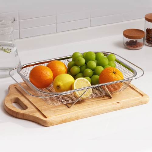 [키친플래그] 스테인레스 304 싱크대 슬라이드 채반