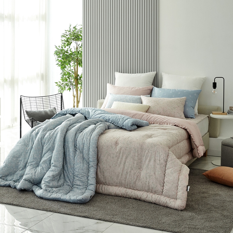 [이브자리] G제뉴어리 차렵이불Q  (핑크, 블루) 상품이미지