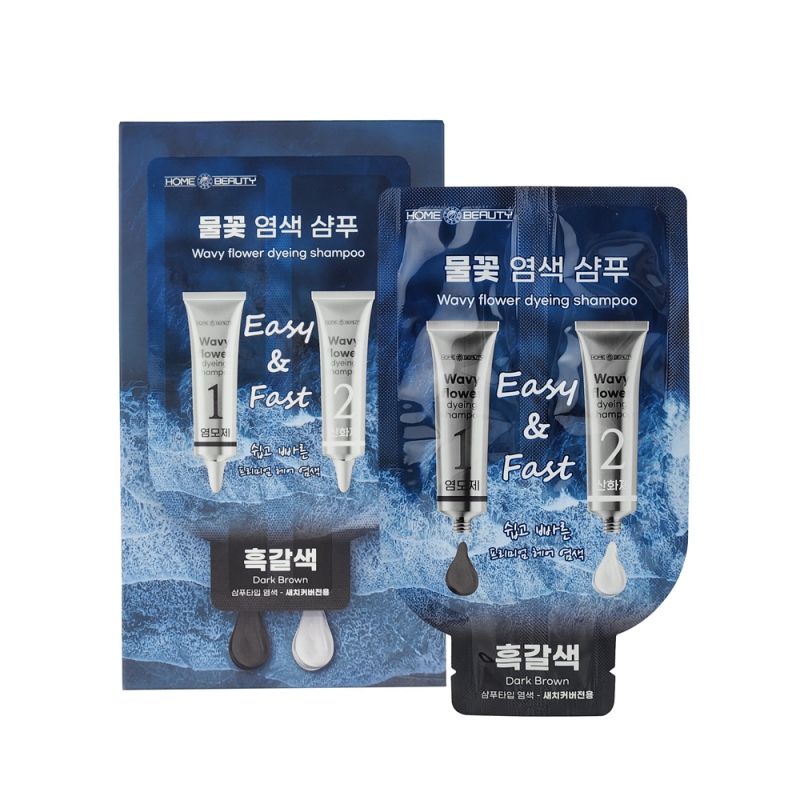 5분염색- 물꽃 염색샴푸 상품이미지