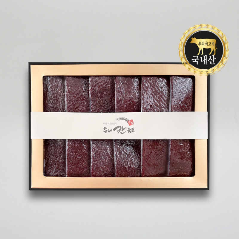 [감사특가][칸육포] 촉촉통통 수제 쇠고기육포(국내산) 선물세트 360g  상품이미지