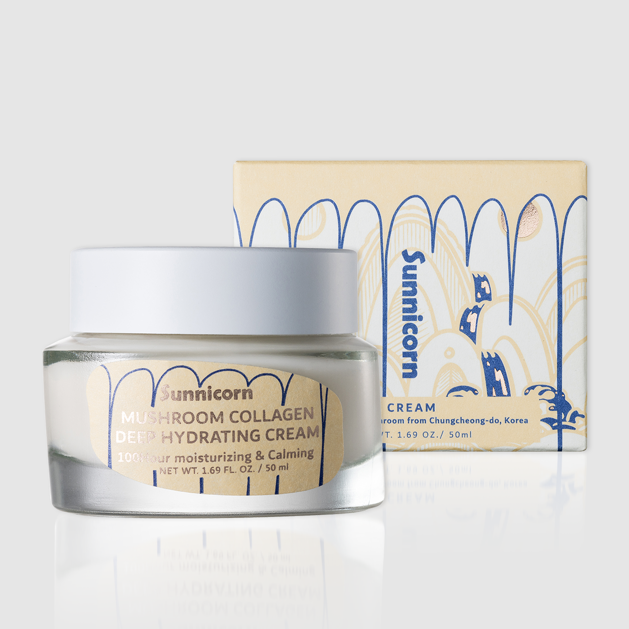 [감사특가]써니콘 머쉬룸 콜라겐 딥하이드레이팅 크림 50ml*2개 상품이미지