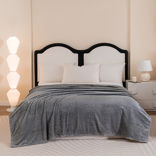 [디베네] 극세사 밍크 담요 특대형 200 x 230 (색상 : 핑크 아이보리 브라운 그레이)