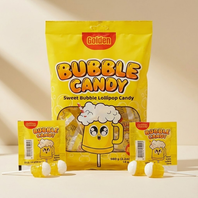 골든버블캔디 560g (14g x 40개입) X 2팩 파인애플맛 맥주사탕 맥주캔디 롤리팝 상품이미지