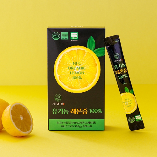 자담원 유기농 레몬즙 100%  20g x 15포