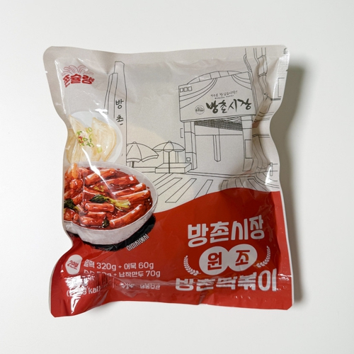지브로와 대구 방촌시장 명물 방촌 떡볶이 500g * 2봉 ( 밀떡+어묵+납작만두+소스 )