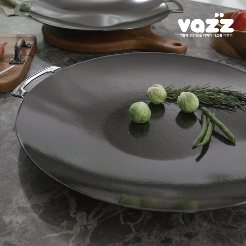 바즈 지지고 IH 도자기코팅 무쇠그리들 IH 캠핑불판[V29] 40CM