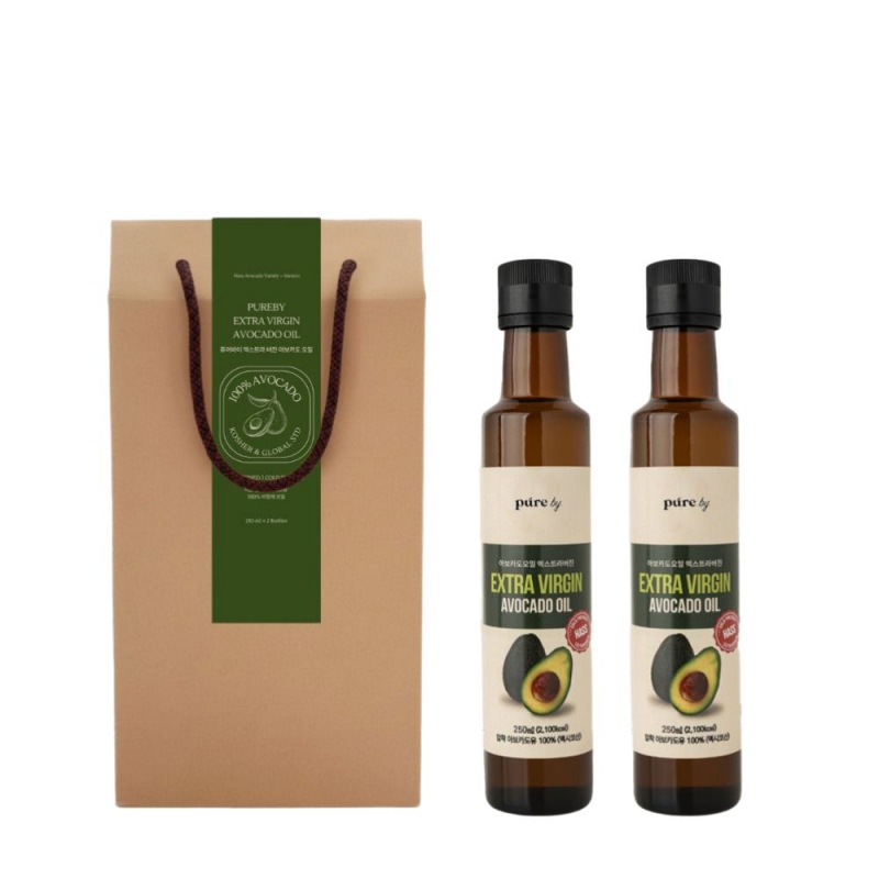 100% 엑스트라버진 아보카도 오일 250ml x 2입 선물세트 15일 16시 상품이미지