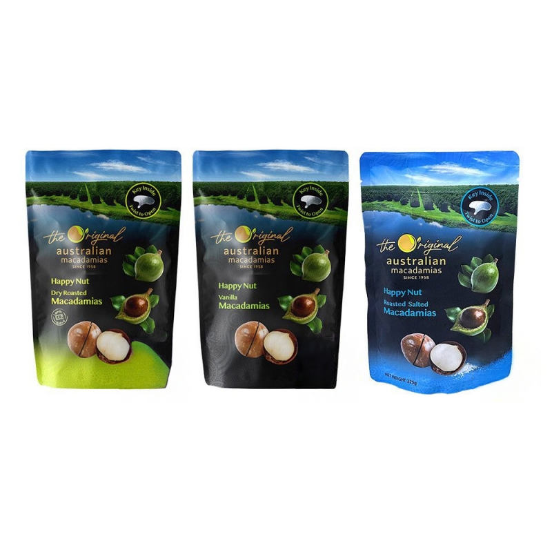 홈쇼핑방영 호주산 마카다미아 225g x 3봉 (3가지맛) 모음 상품이미지