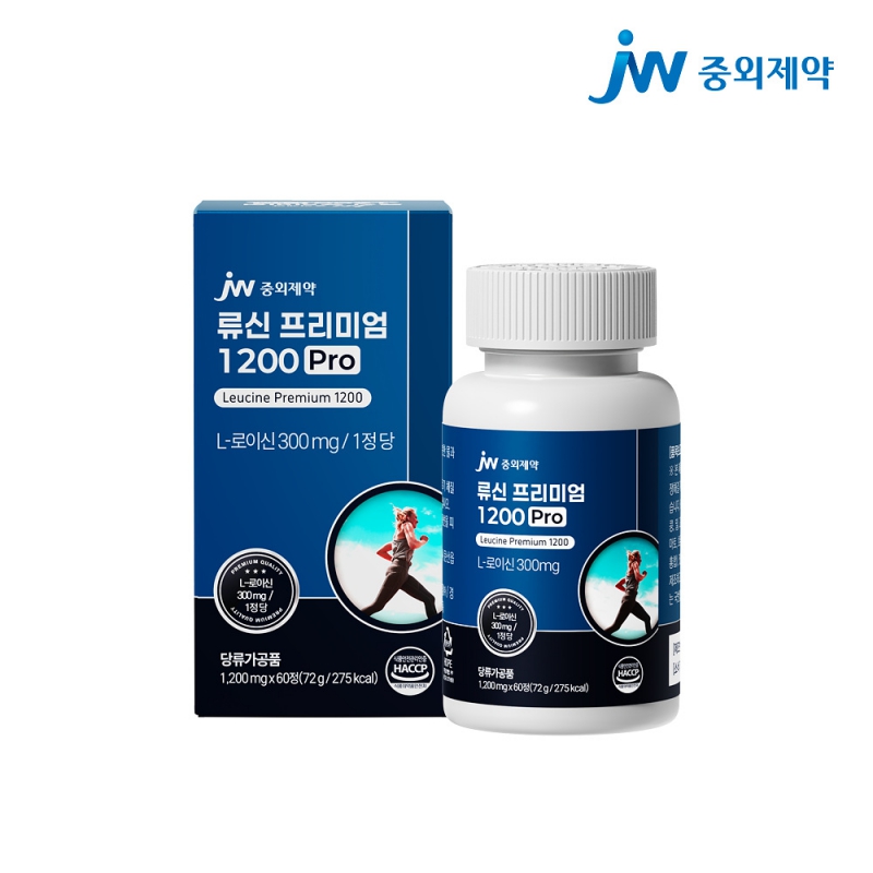JW중외제약 류신 프리미엄 1200 Pro 1200mg × 60정 상품이미지