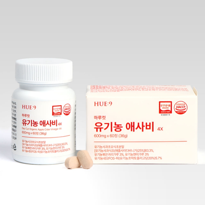 [HUE9] 유기농 애사비 600mg x 60정 상품이미지