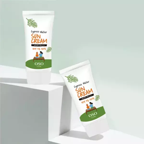[유통기한 임박][무료배송]오쏘코스 편백나무 수분 선크림 SPF50+ PA++++, 50ml 26년 9월 12일 상품이미지