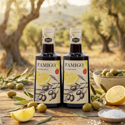 (1+1) 그리스산 엑스트라버진 올리브오일+레몬 올레샷 500ml