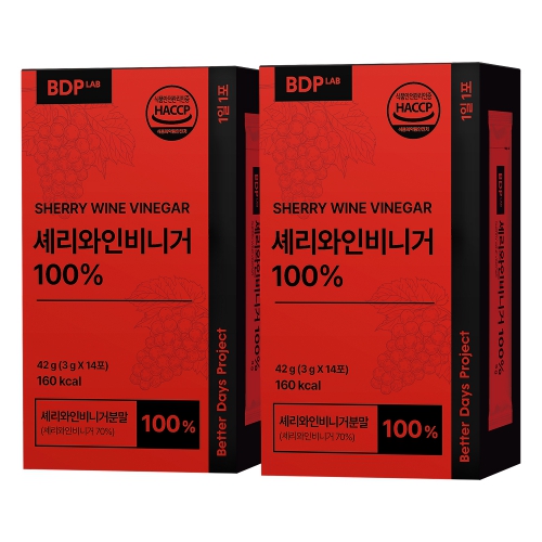 (1+1) 먹기편한 셰리 와인 비니거 분말 3g × 14포