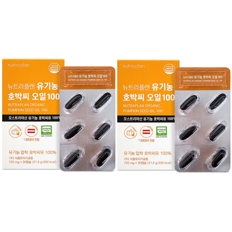 (1+1) 유기농 호박씨 오일 100 720mg x 30캡슐 상품이미지