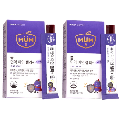 [1+1] 키즈 면역 아연젤리+ 20g x 14포 (총2박스)