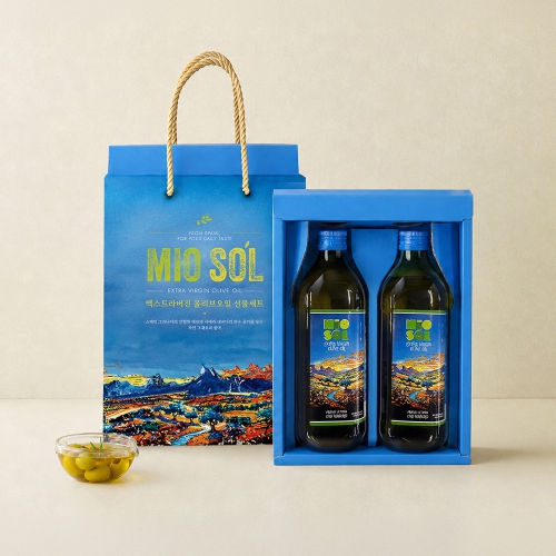 산도0.25 프리미엄 엑스트라버진 올리브오일 1L x 2입 선물세트