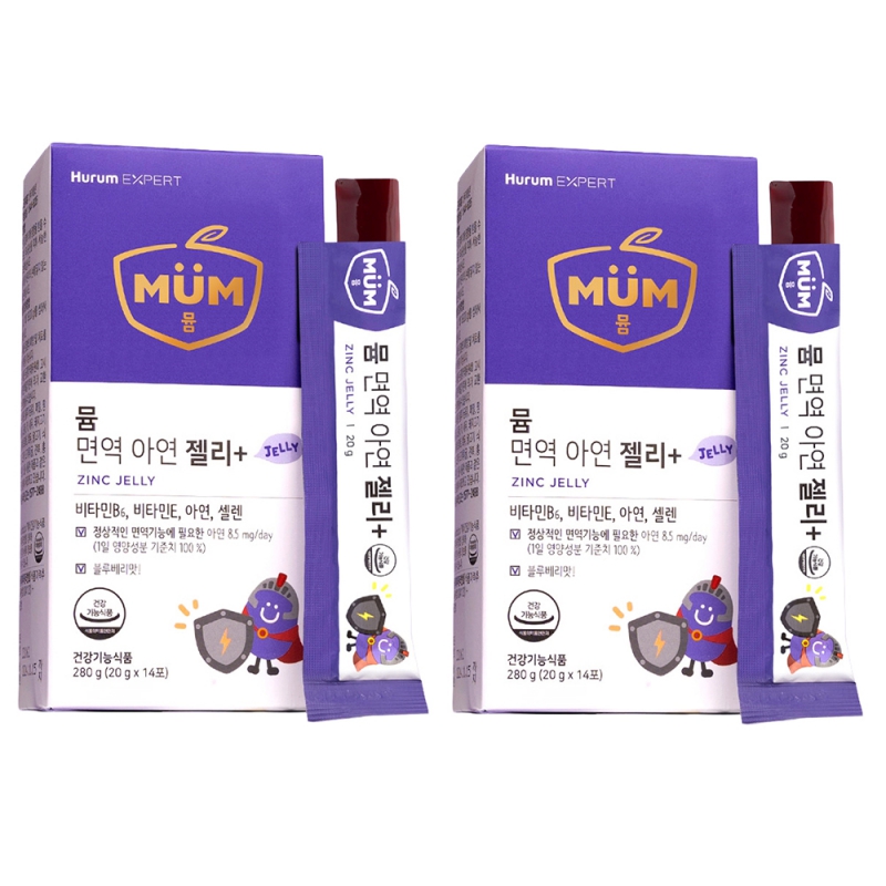[공동구매] [1+1] 키즈 면역 아연젤리+ 20g x 14포 (총2박스) 상품이미지