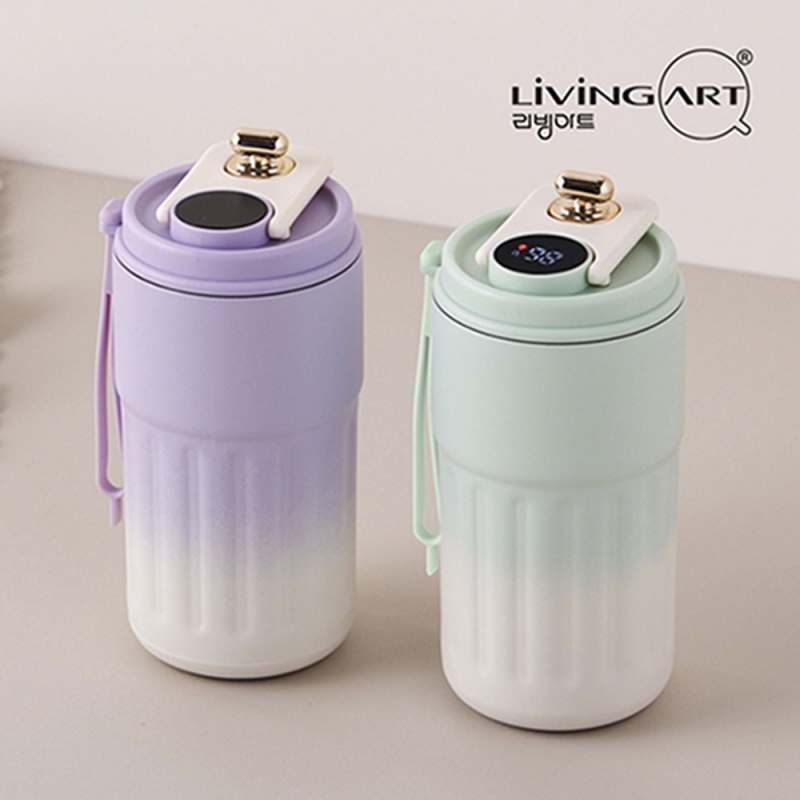 [공동구매][리빙아트]_스테인레스 LED 끈 보온병_460ml 상품이미지