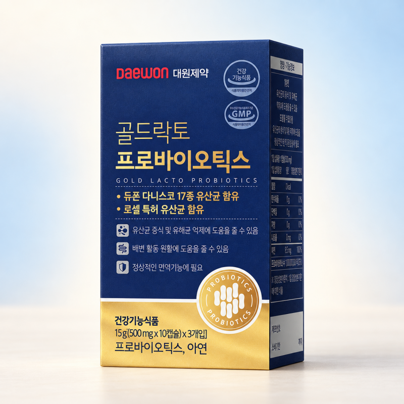 [대원제약] 골드락토프로바이오틱스 30캡슐 500mg x 30캡슐 상품이미지